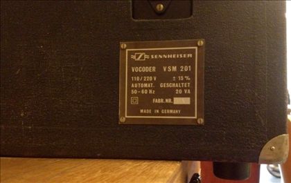 Sennheiser-VSM-201 Vocoder, ex Kraftwerk +MIDI